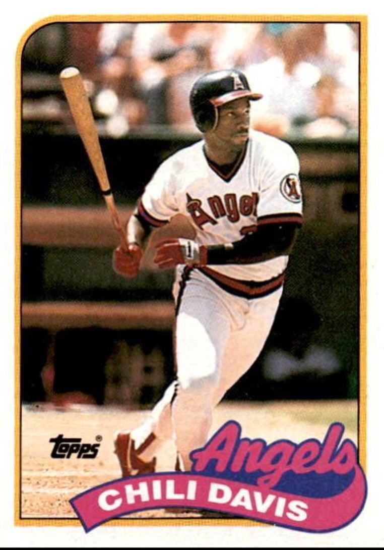 1989 Topps Chili Davis California Angels #525
