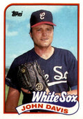 1989 Topps John Davis Chicago White Sox #162