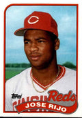 1989 Topps Jose Rijo Jersey 3 colors Cincinnati Reds #135