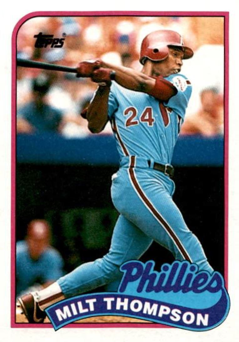 1989 Topps Milt Thompson / Philadelphia Phillies #128
