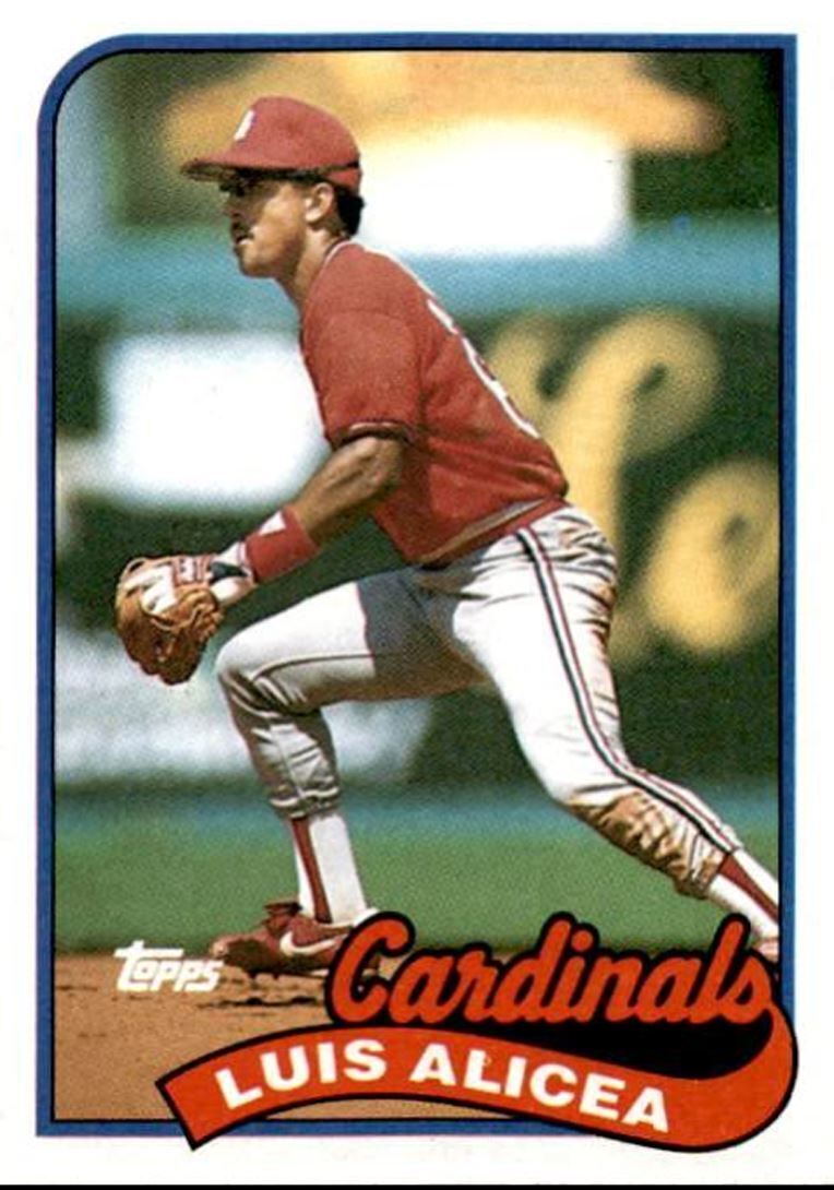 1989 Topps Luis Alicea Rookie ; St. Louis Cardinals #588