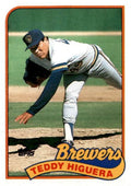 1989 Topps Teddy Higuera 2 Milwaukee Brewers #595