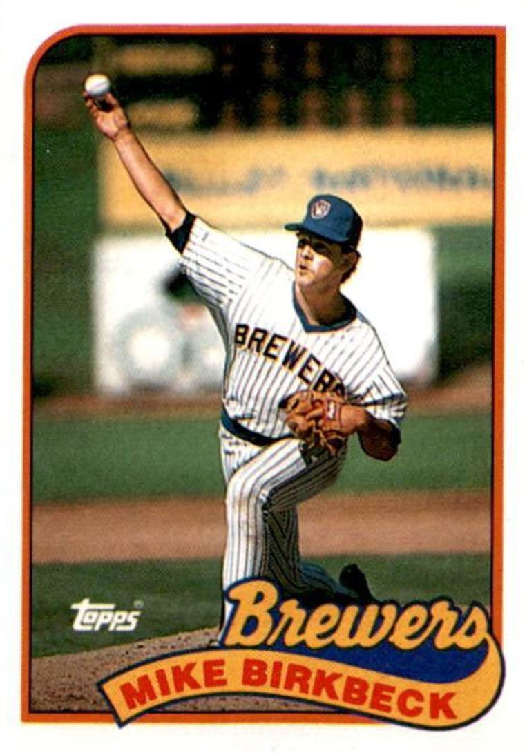 1989 Topps Mike Birkbeck / Milwaukee Brewers #491