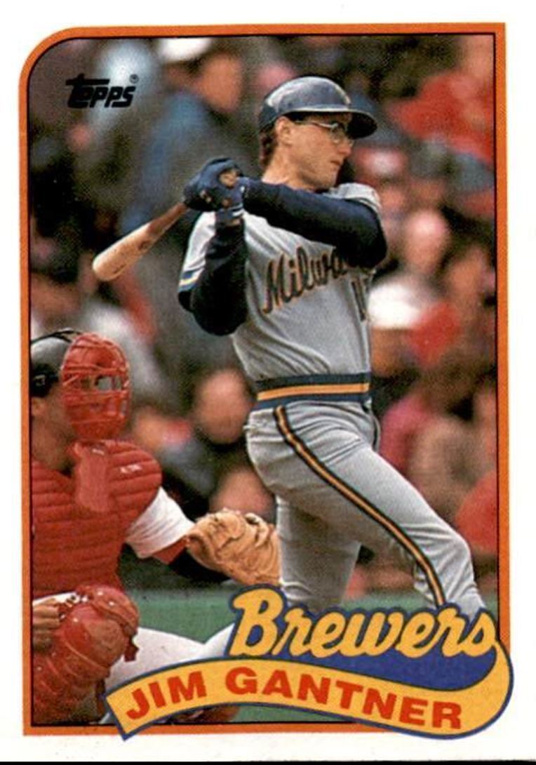 1989 Topps Jim Gantner Milwaukee Brewers #671
