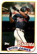 1989 Topps Dion James 1 Atlanta Braves #678