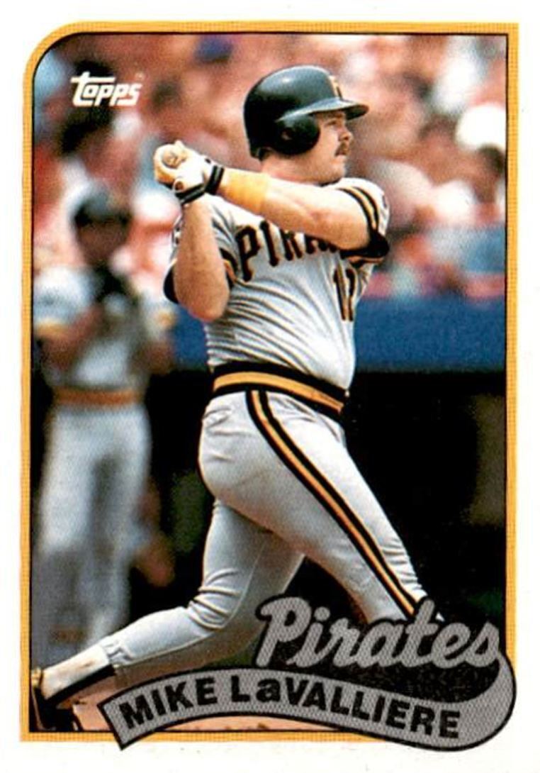 1989 Topps Mike LaValliere 1 Pittsburgh Pirates #218