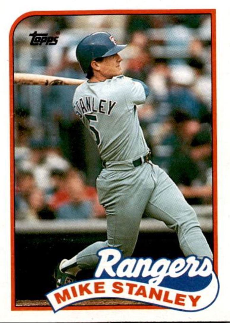 1989 Topps Mike Stanley Texas Rangers #587