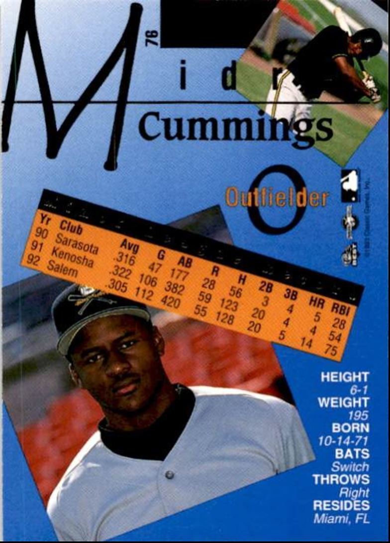 1993 Classic Best Gold Midre Cummings Salem Buccaneers #76