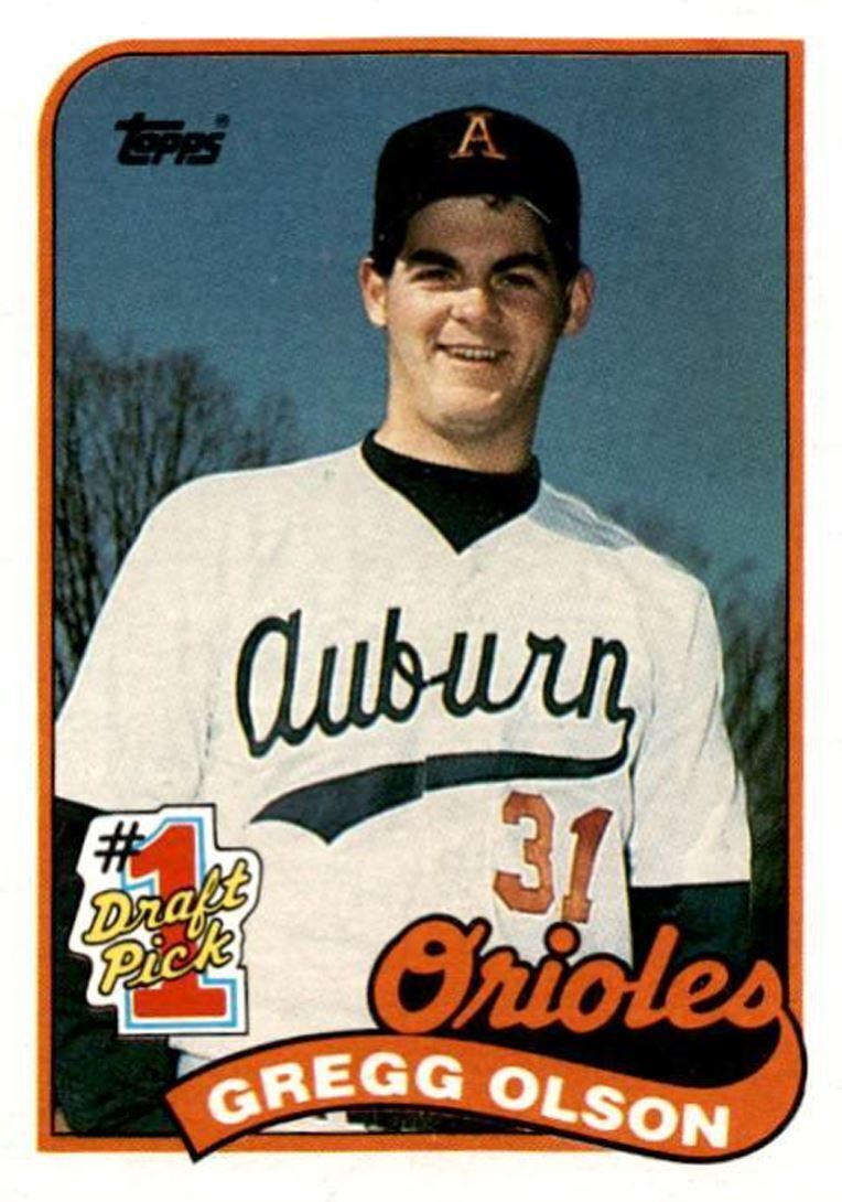 1989 Topps Gregg Olson Rookie 1 Baltimore Orioles #161