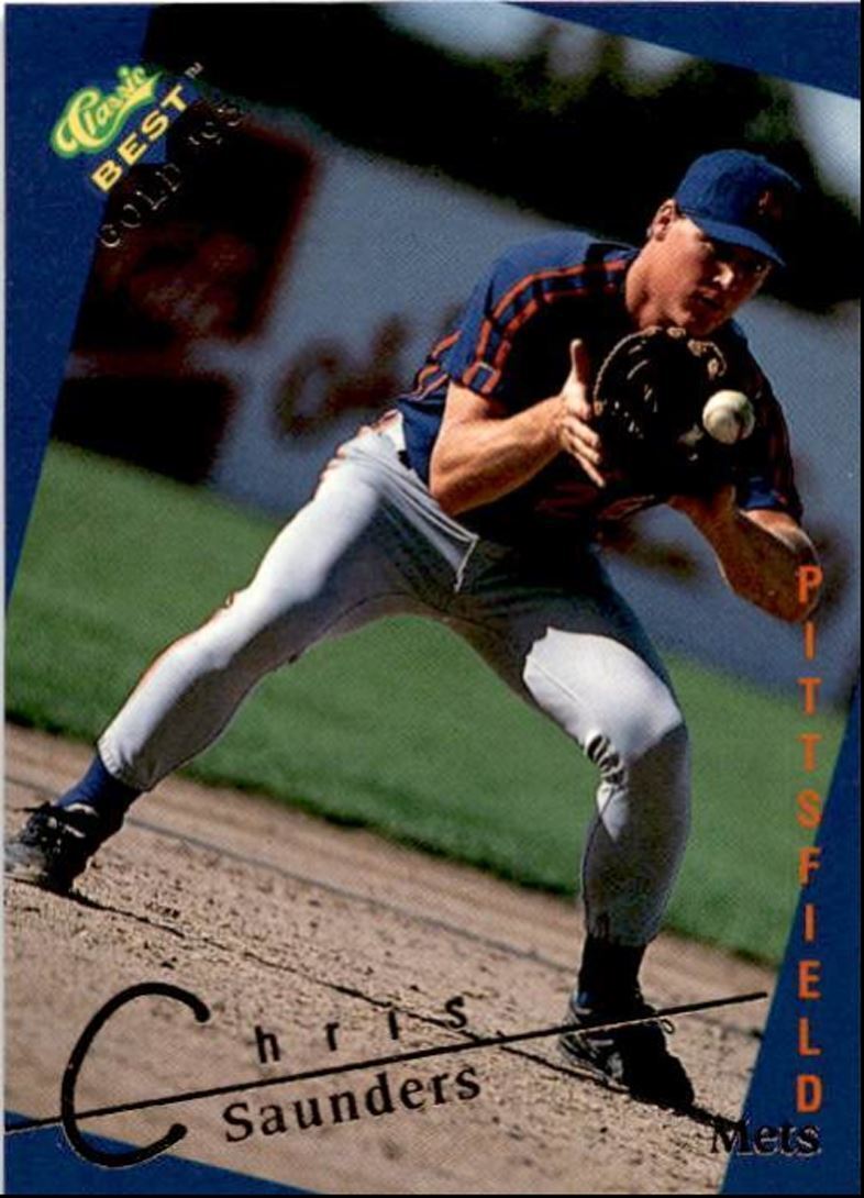 1993 Classic Best Gold Chris Saunders Pittsfield Mets #168