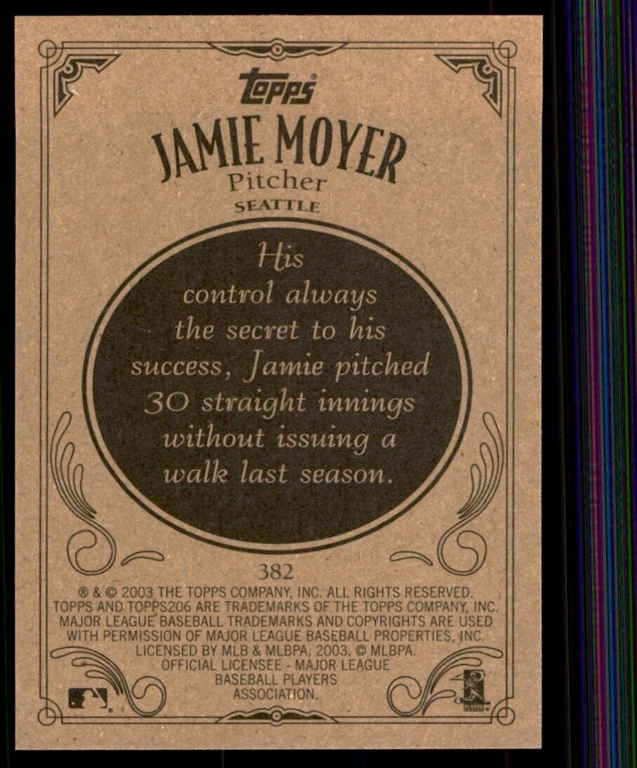 2003 Topps 206 Jamie Moyer Baseball Cards #382