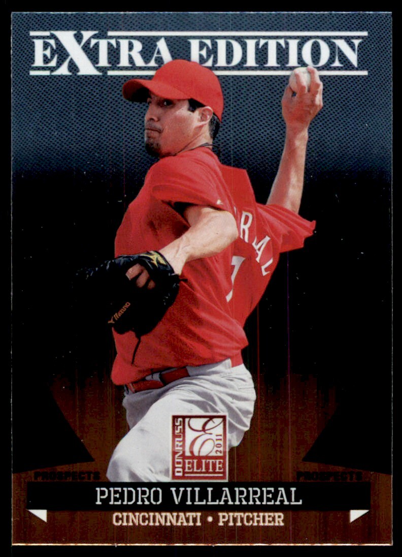 2011 Donruss Elite Series Pedro Villarreal Baseball Cards #176