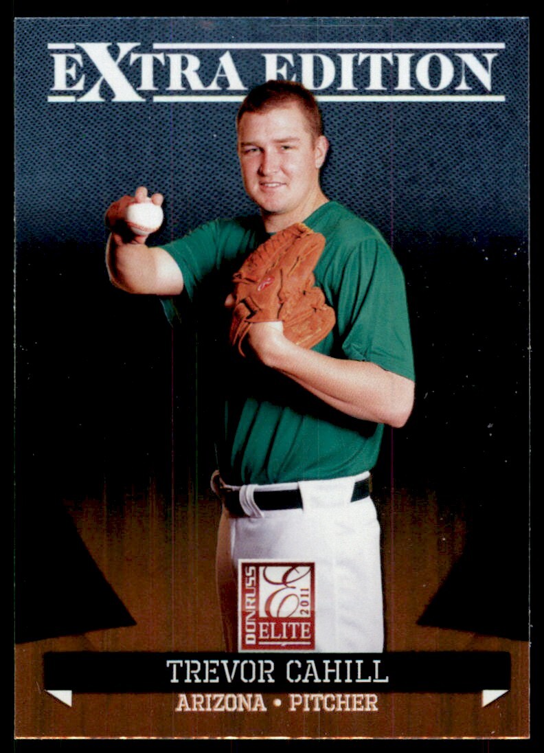 2011 Donruss Elite Series Trevor Cahill Baseball Cards #13