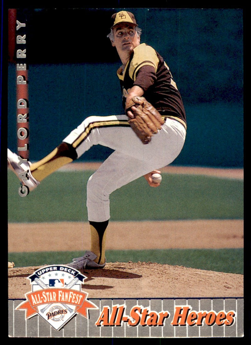 1992 Upper Deck FanFest Gaylord Perry A Baseball Cards #49