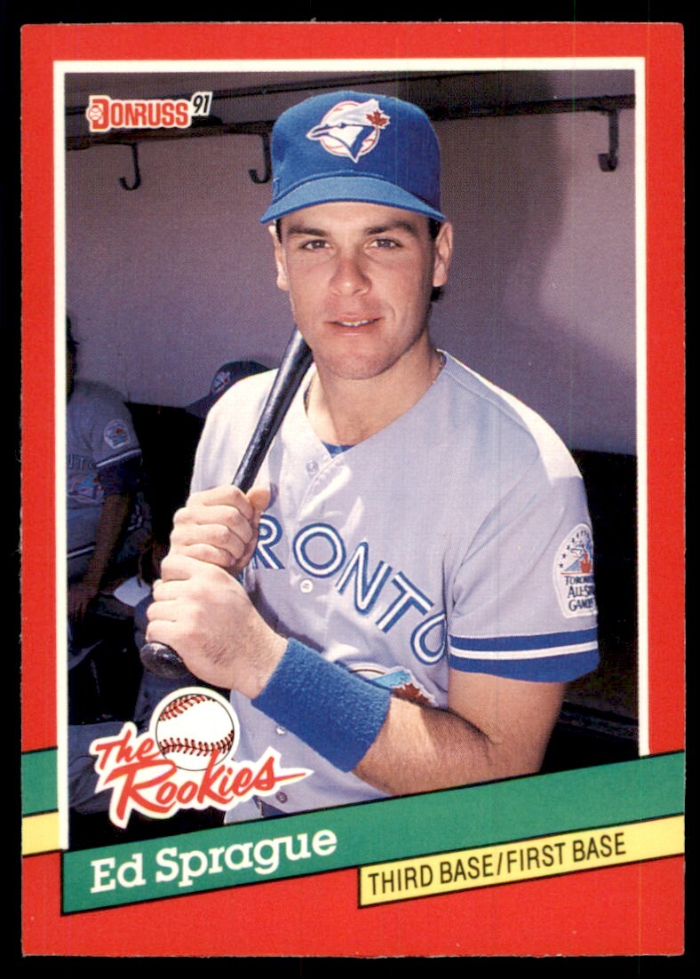 1991 Donruss The Rookies Ed Sprague Baseball Cards #14