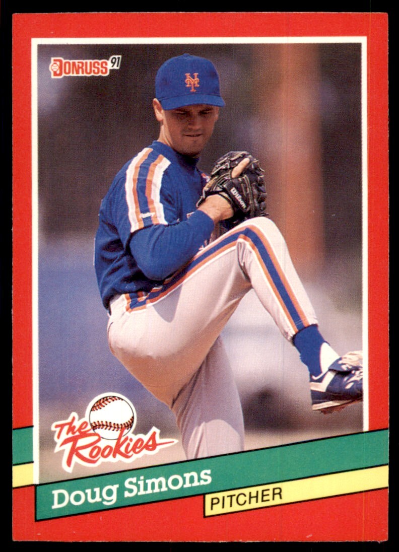 1991 Donruss The Rookies Doug Simons Baseball Cards #26