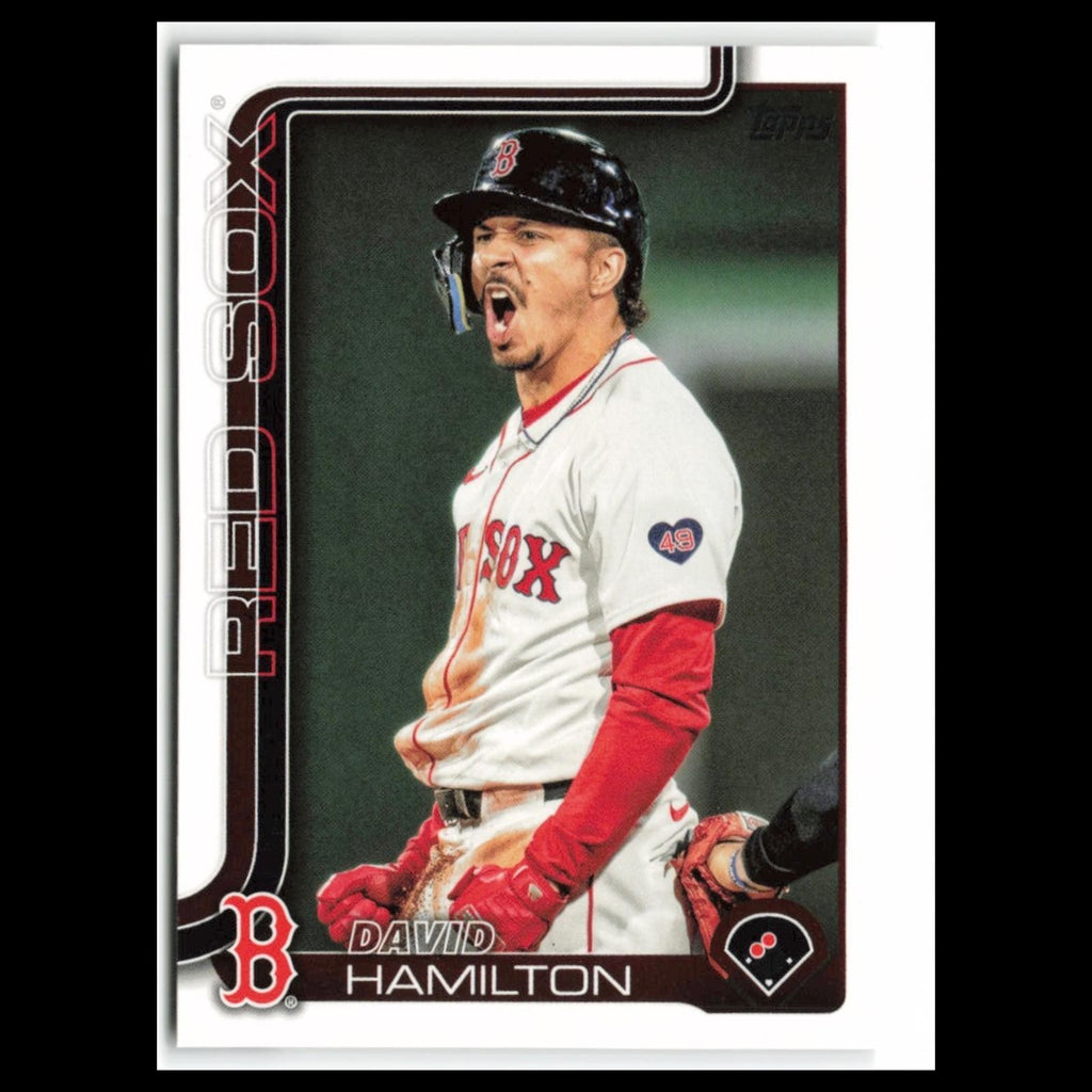 David Hamilton #199 2025 Topps Boston Red Sox Baseball Card MLB NM