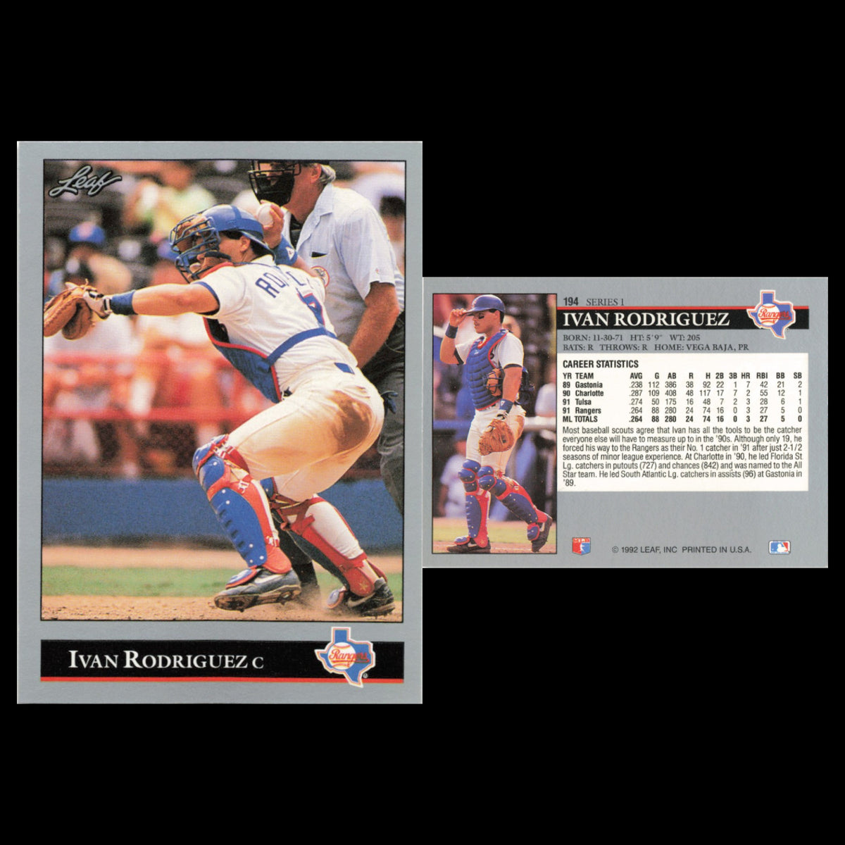 Ivan Rodriguez Lot 5 Baseball Cards Stadium Club Texas Rangers Set MLB NM