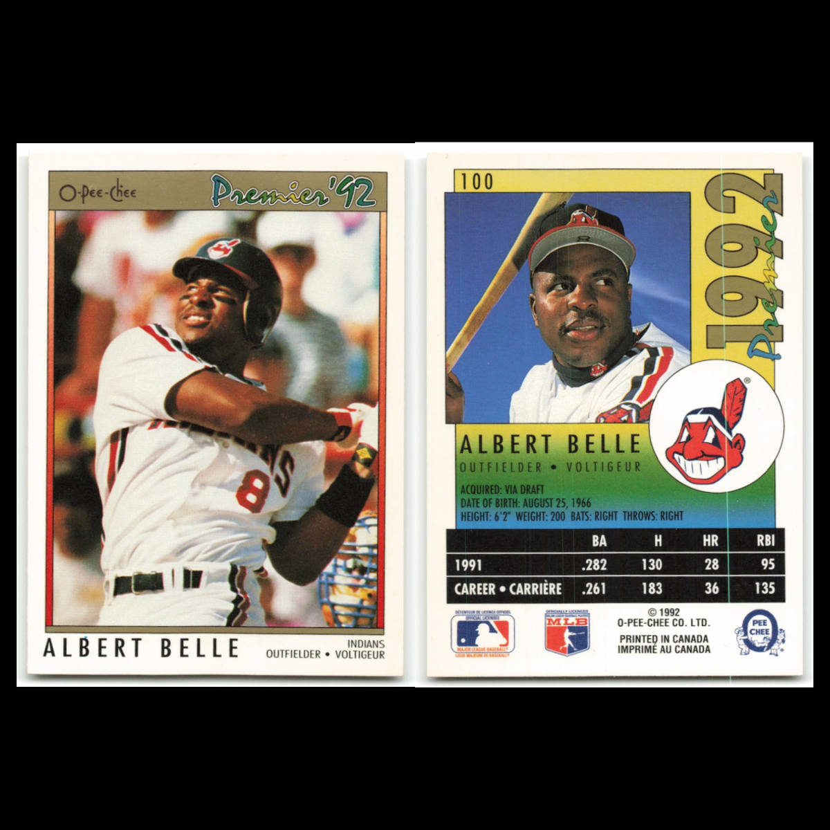 Albert Belle Lot 6 Baseball Cards Ultra Cleveland Indians Set Collection NM