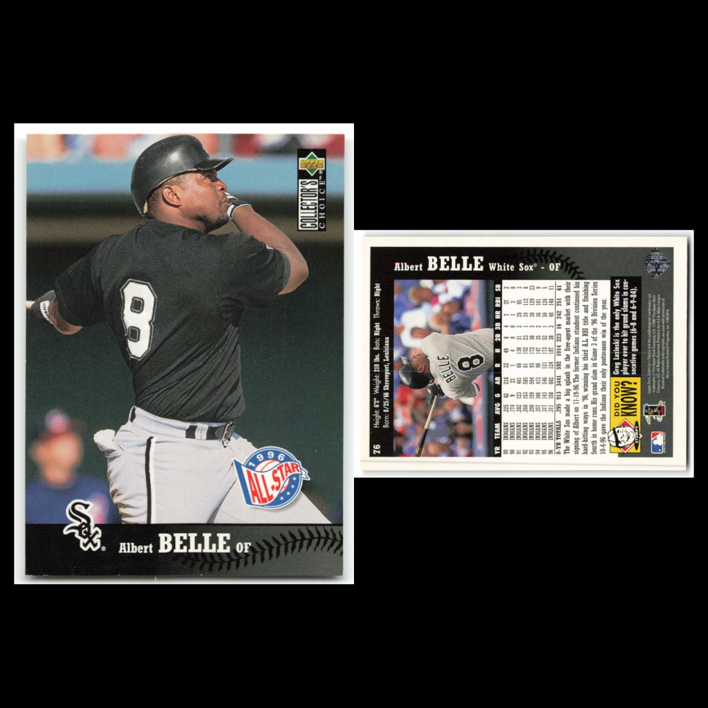 Albert Belle Lot 6 Baseball Cards Donruss Chicago White Sox Set Collection