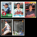 Atlanta Braves Set MLB Lot 5 Baseball Cards HOF Glavine Maddux
