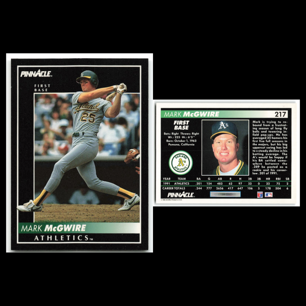Mark McGwire Lot 6 Baseball Cards Topps Record Numbers St. Louis Cardinals