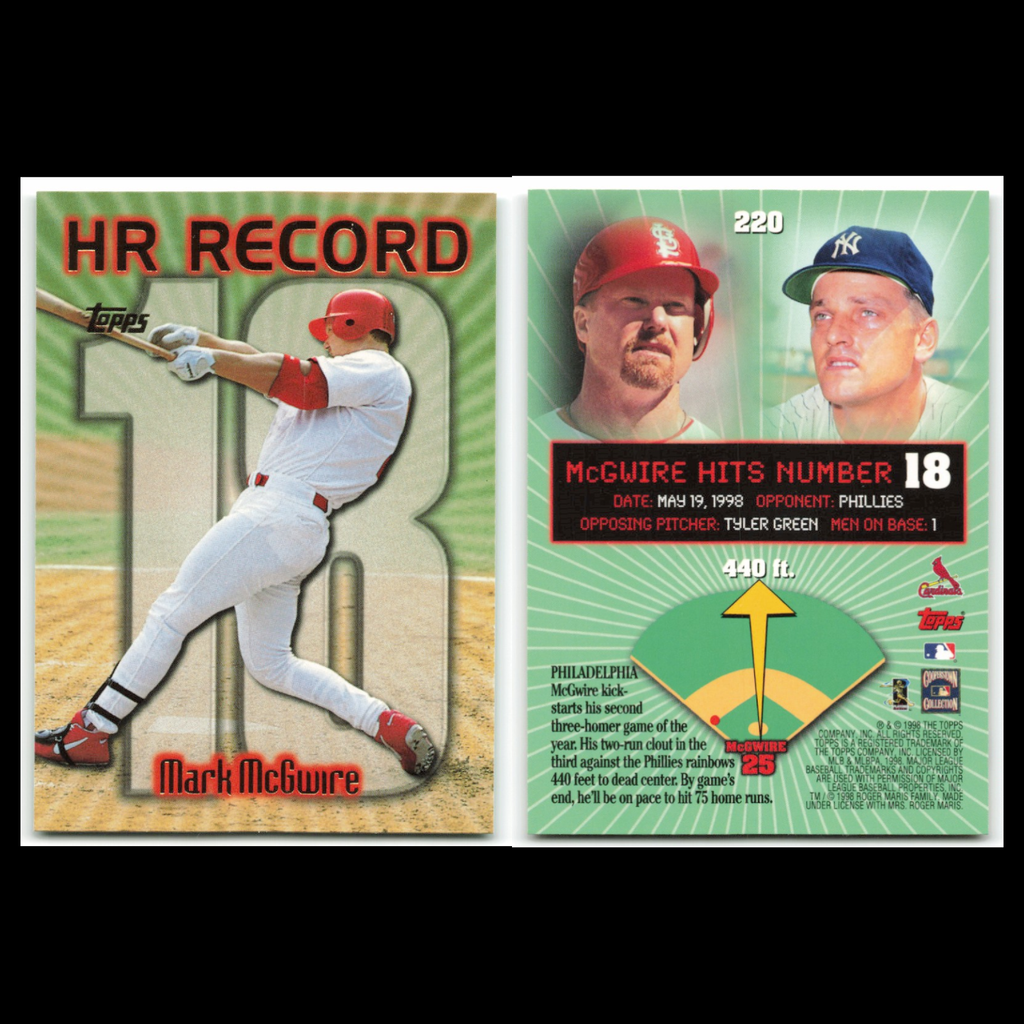 Mark McGwire Lot 6 Baseball Cards Donruss Oakland Athletics Set Collection