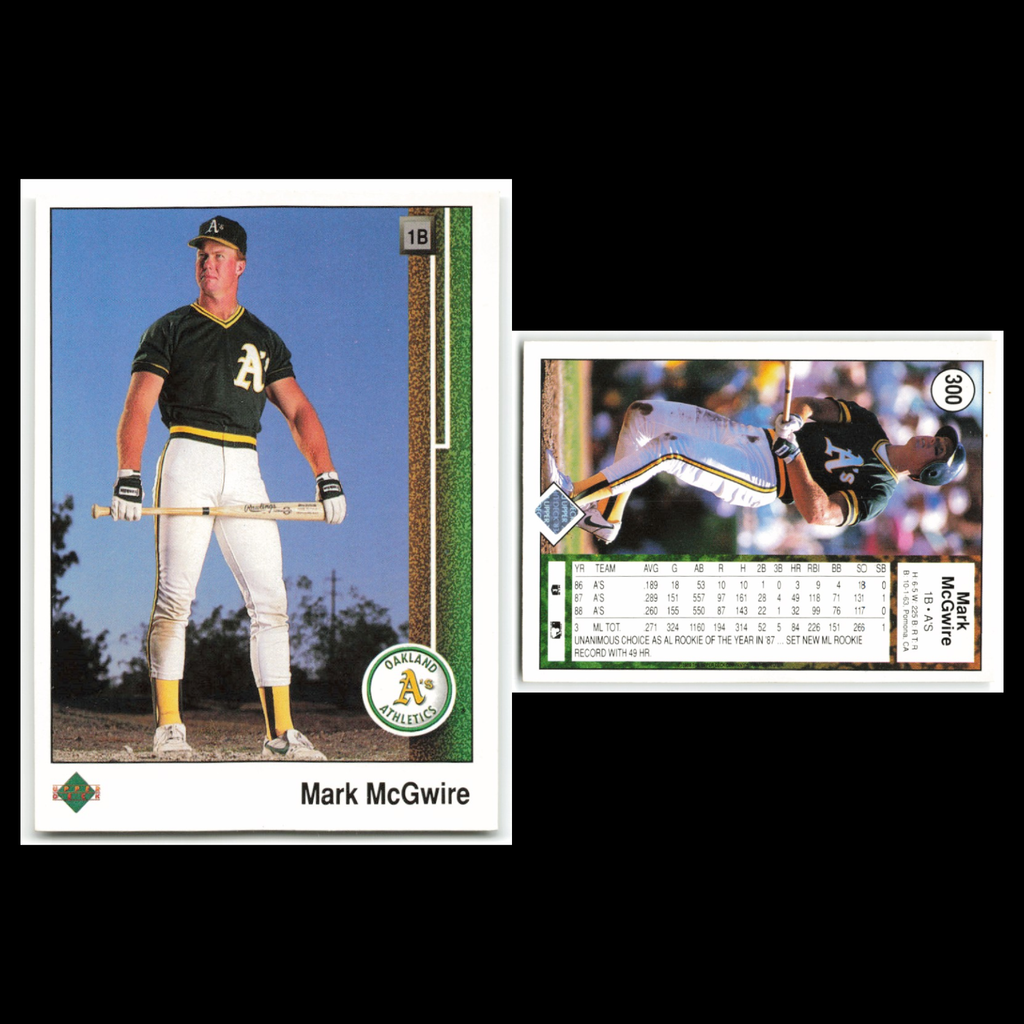 Mark McGwire Lot 6 Baseball Cards Score Oakland Athletics Set Collection NM