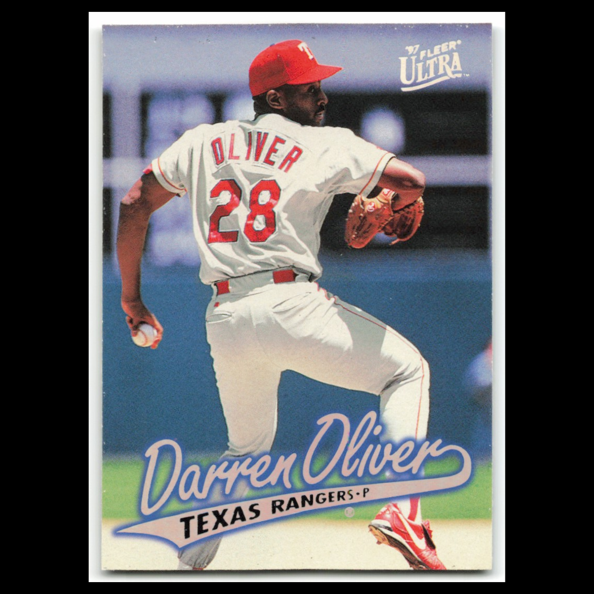 Darren Oliver #305 1997 Fleer Ultra Texas Rangers Baseball Card MLB NM