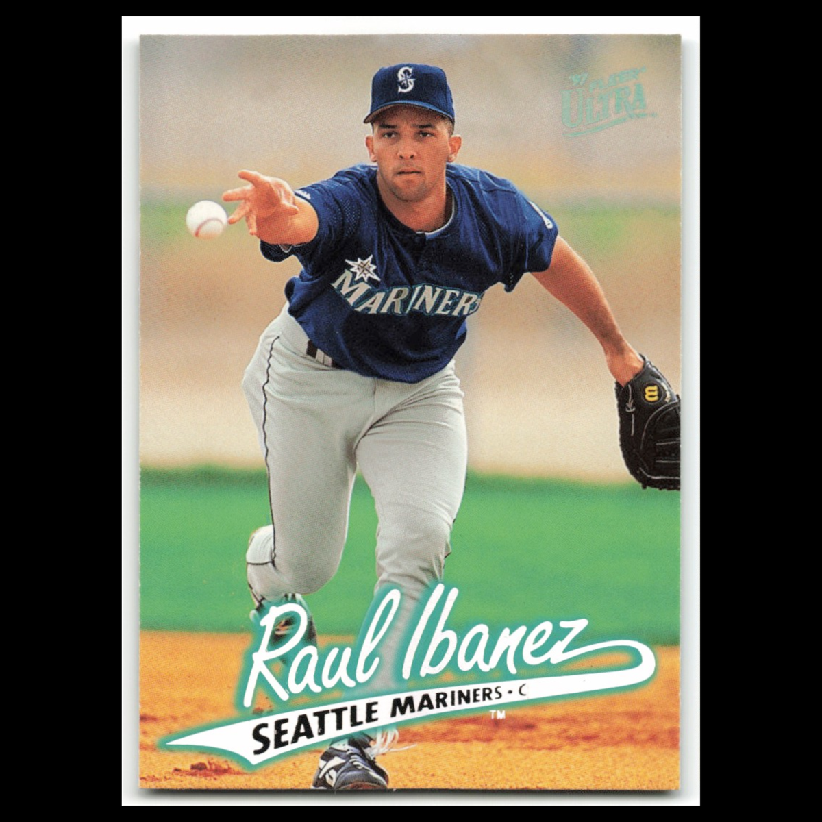 Raul Ibanez #123 1997 Fleer Ultra Seattle Mariners Baseball Card MLB NM