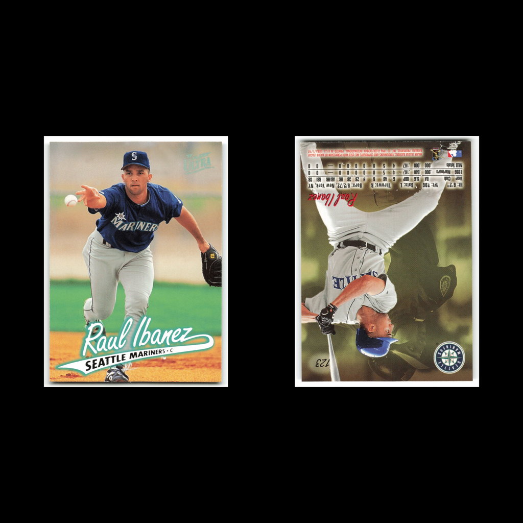 Raul Ibanez #123 1997 Fleer Ultra Seattle Mariners Baseball Card MLB NM