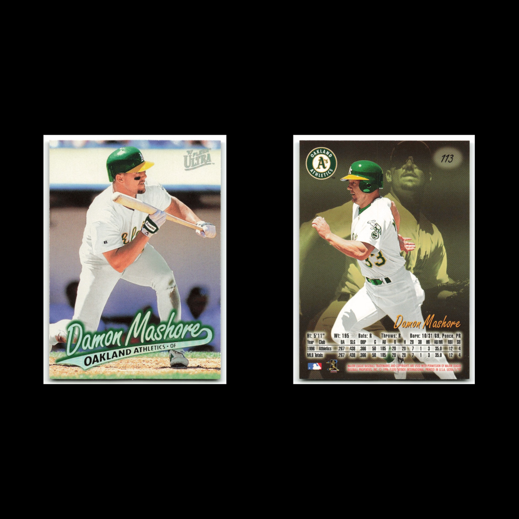 Damon Mashore Rookie #113 1997 Fleer Ultra Oakland Athletics Baseball Card MLB