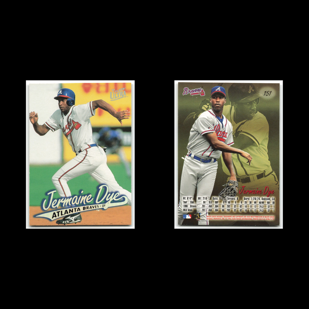 Jermaine Dye #151 1997 Fleer Ultra Atlanta Braves Baseball Card MLB NM