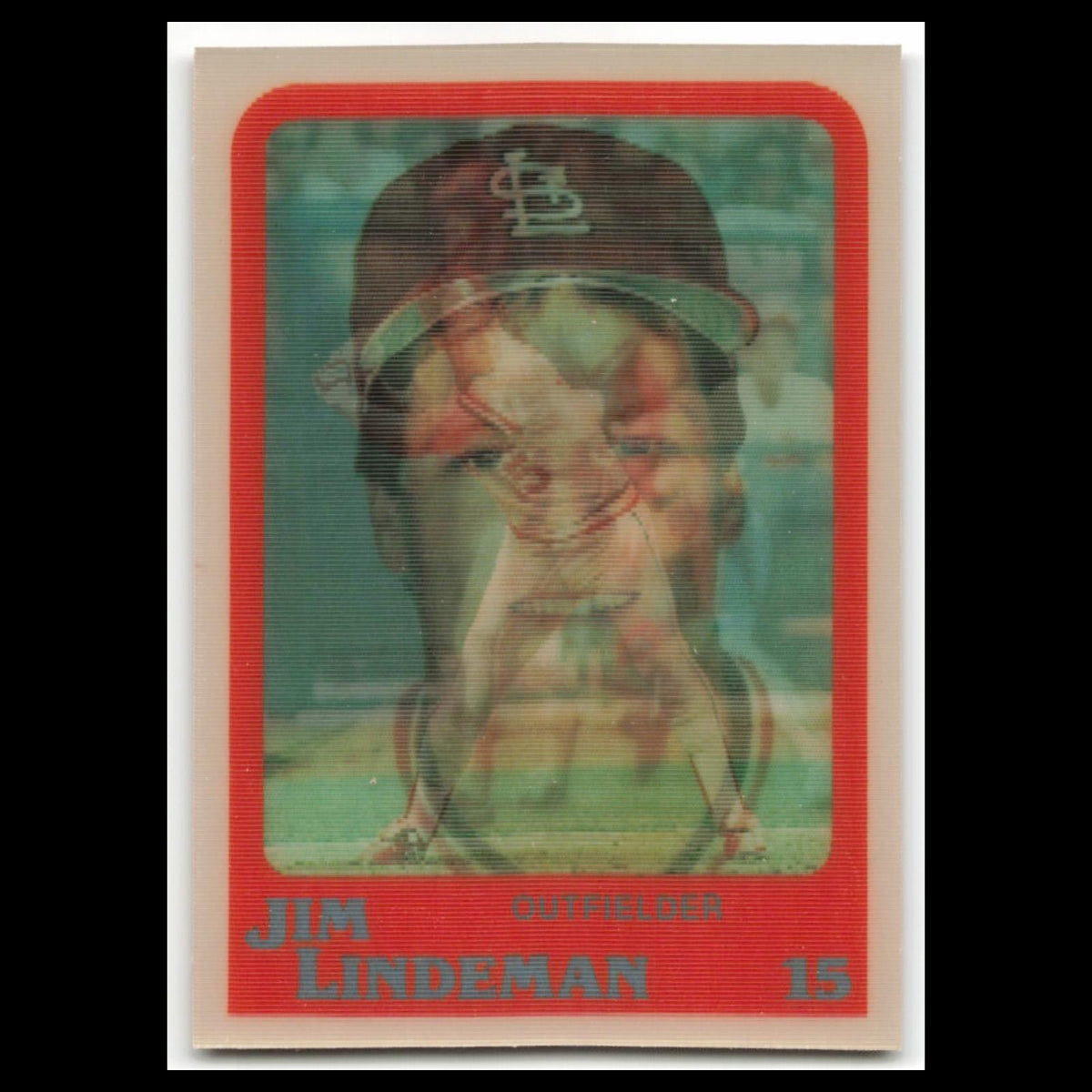 Jim Lindeman Rookie #43 1988 Sportflics Rookies II St. Louis Cardinals Baseball