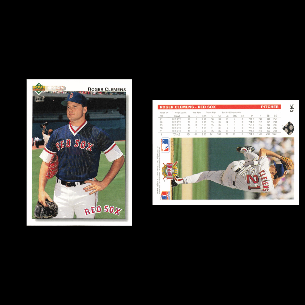 Dwight Gooden/Roger Clemens Lot 8 Baseball Cards 1987 Fleer Set Collection MLB