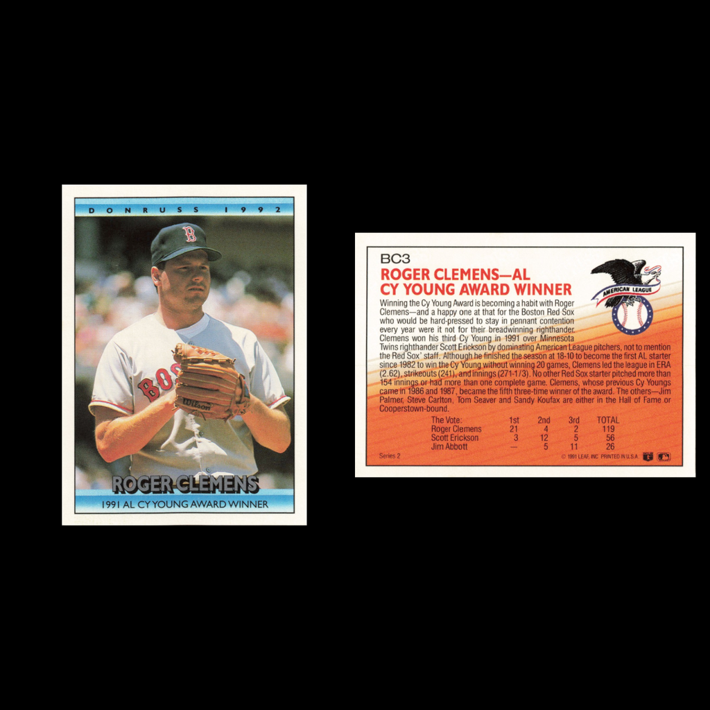 Roger Clemens Lot 8 Baseball Cards 1993 Fleer Boston Red Sox Set Collection MLB