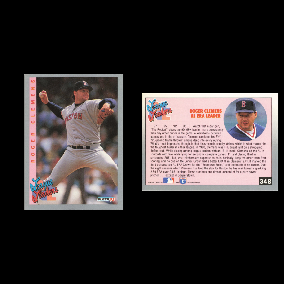 Roger Clemens Lot 8 Baseball Cards 1992 Upper Deck Boston Red Sox Set Collection