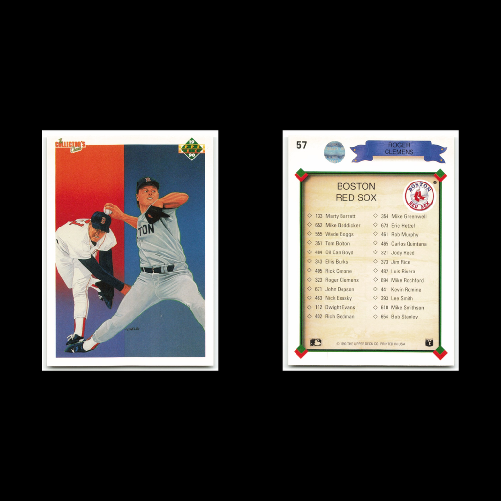 Roger Clemens Lot 8 Baseball Cards 1989 Donruss Baseballs Best Boston Red Sox NM