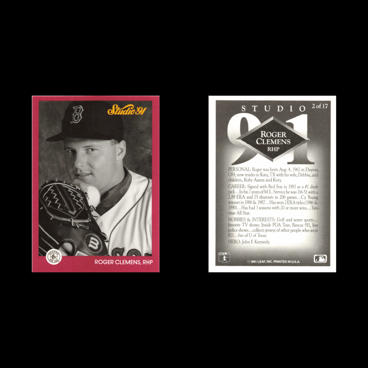 Roger Clemens Lot 8 Baseball Cards 1987 Donruss Boston Red Sox Set Collection NM