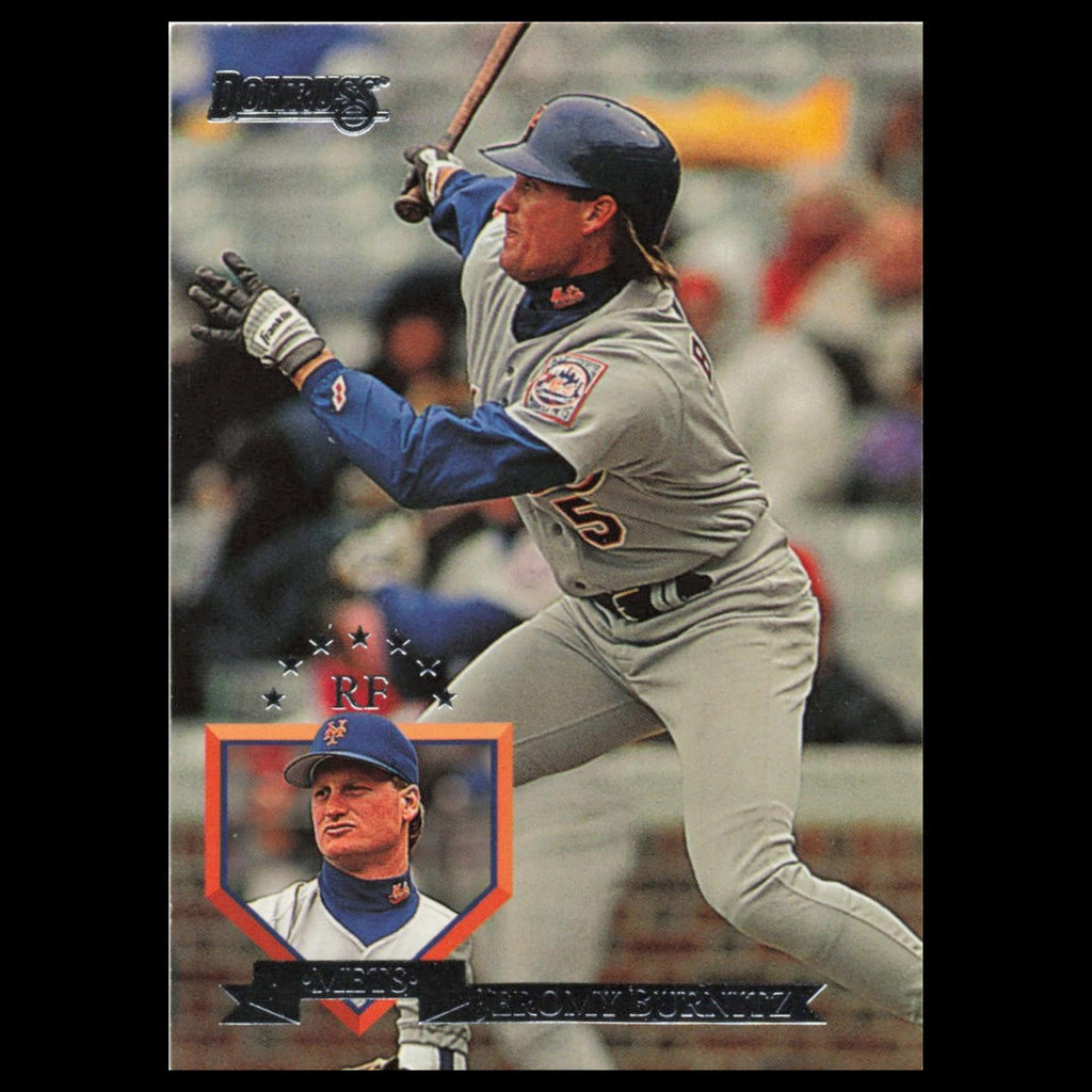 Jeromy Burnitz #142 1995 Donruss New York Mets Baseball Card MLB NM