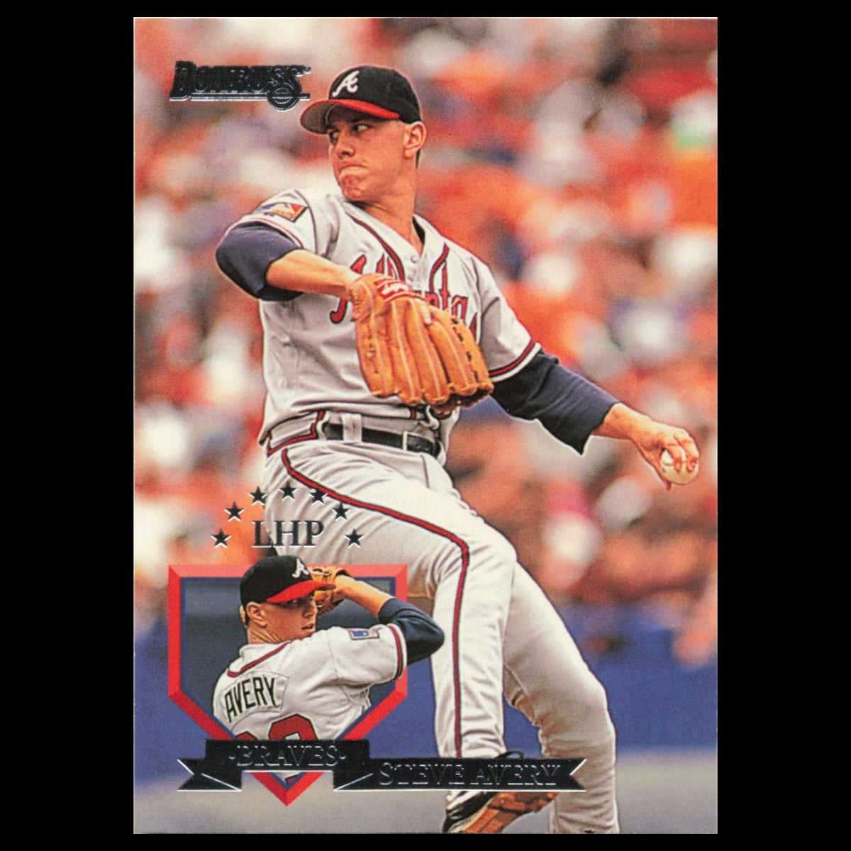 Steve Avery #87 1995 Donruss Atlanta Braves Baseball Card MLB NM