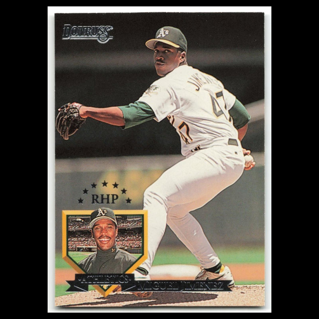 Miguel Jimenez #262 1995 Donruss Oakland Athletics Baseball Card MLB NM