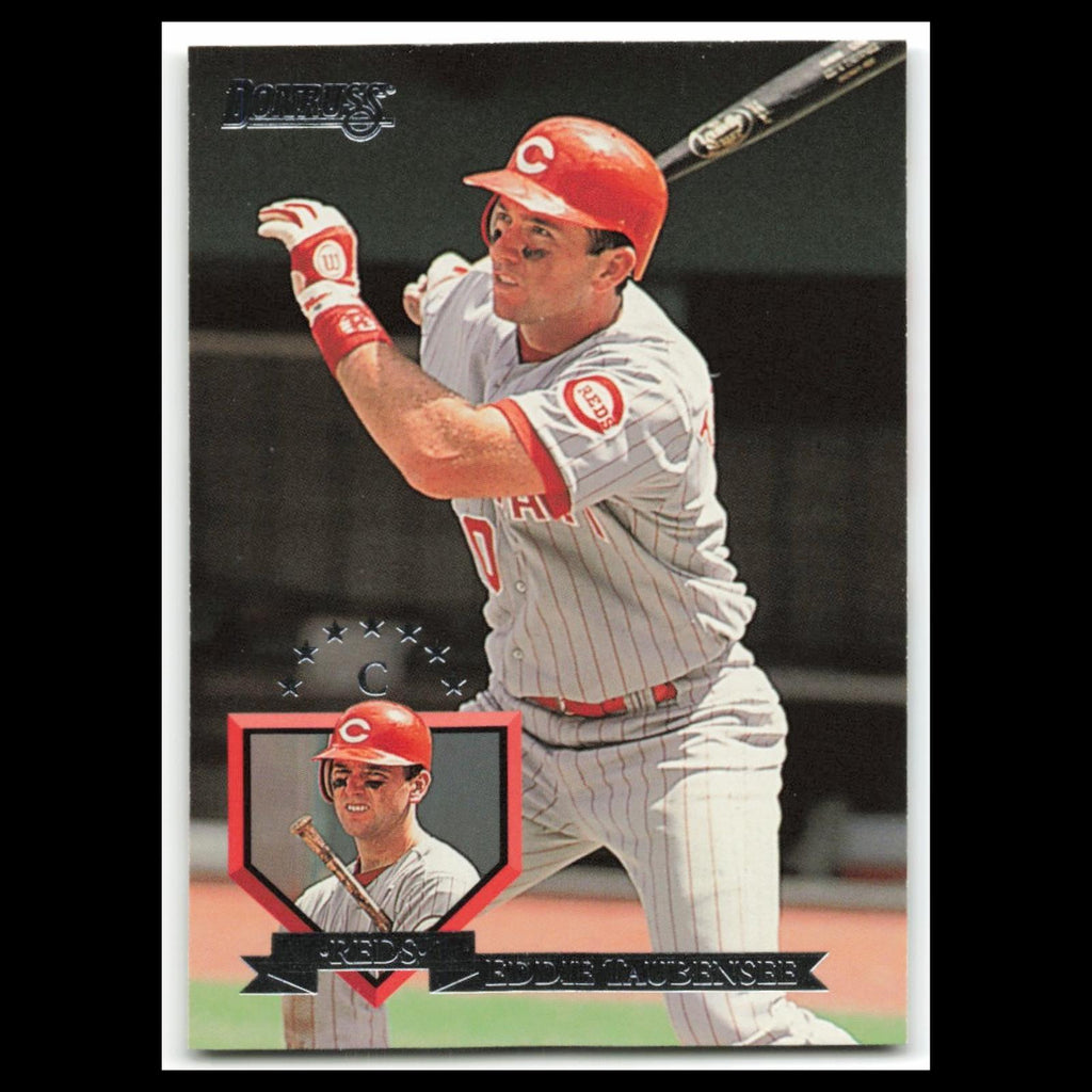 Eddie Taubensee #323 1995 Donruss Cincinnati Reds Baseball Card MLB NM