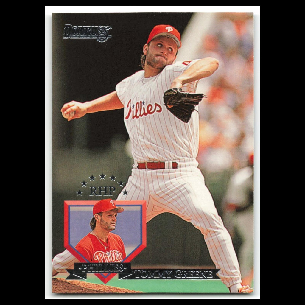 Tommy Greene #518 1995 Donruss Philadelphia Phillies Baseball Card MLB NM