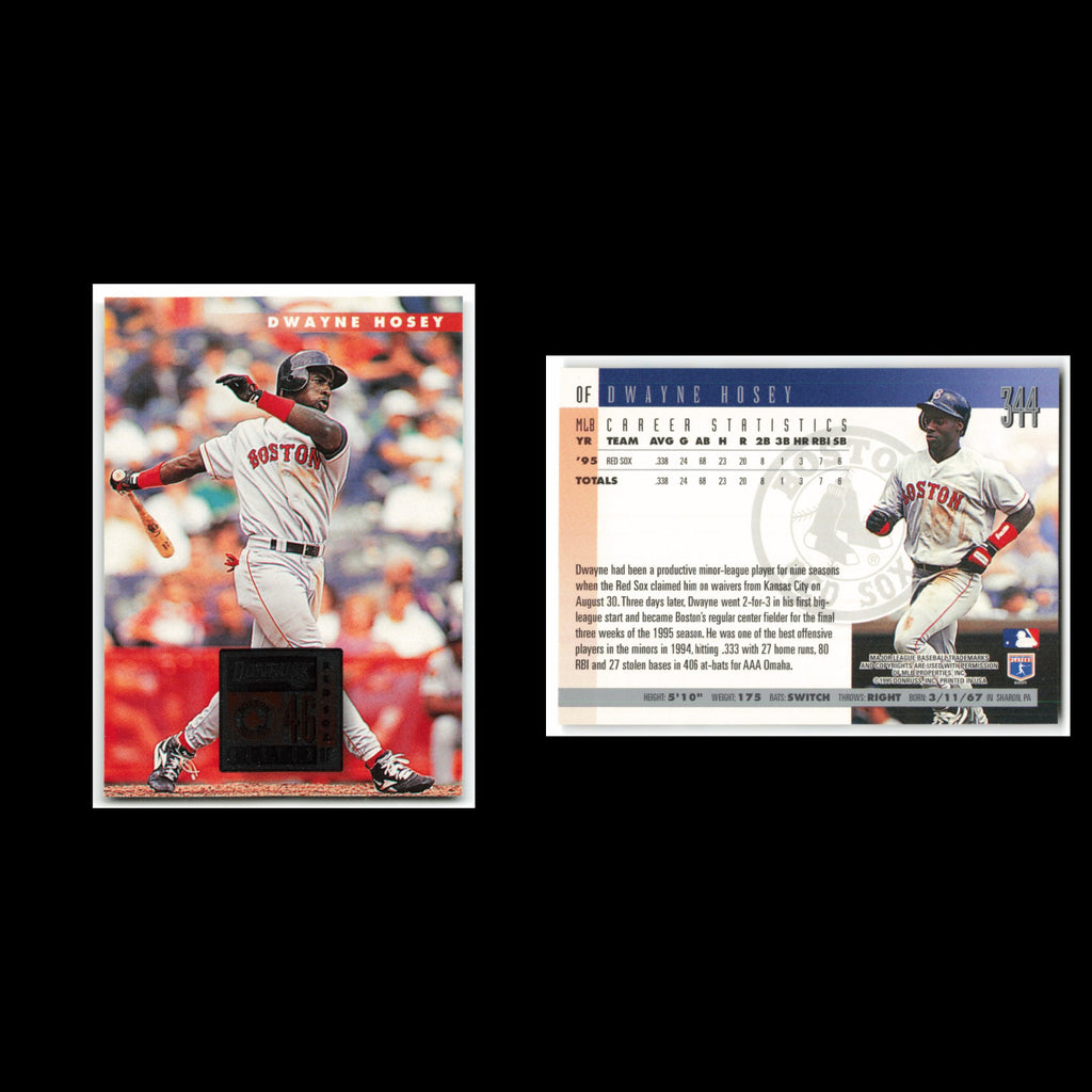 Dwayne Hosey #344 1996 Donruss Boston Red Sox Baseball Card MLB NM