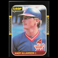 Andy Allanson Rookie #102 1987 Leaf Cleveland Indians Baseball Card MLB NM