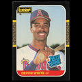 Devon White Rookie #38 1987 Leaf California Angels Baseball Card MLB NM
