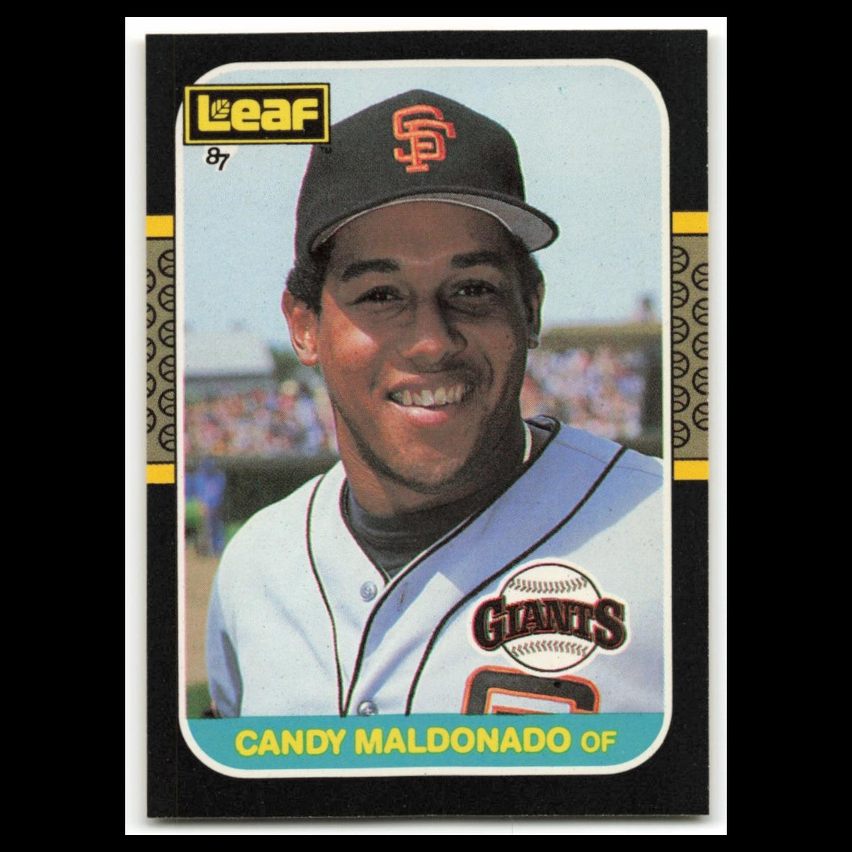 Candy Maldonado #216 1987 Leaf San Francisco Giants Baseball Card MLB NM
