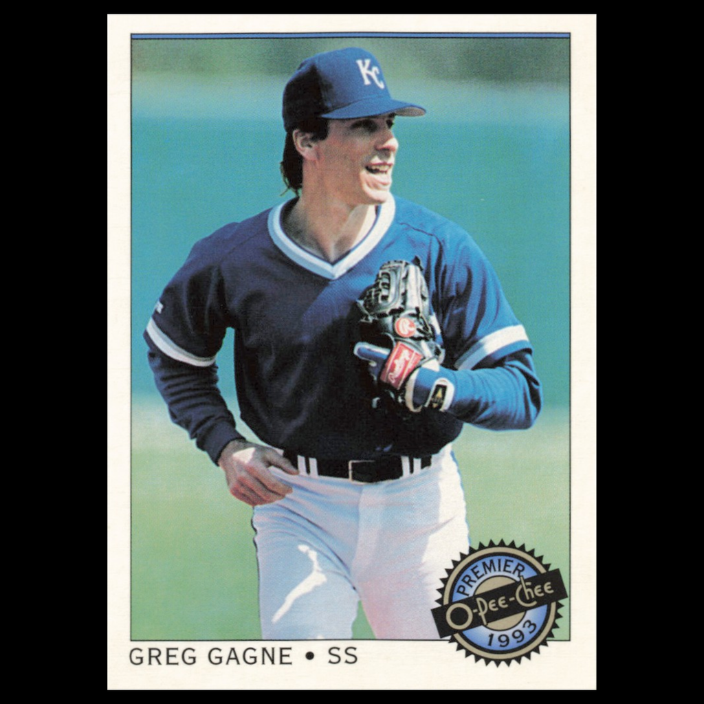 Greg Gagne #117 1993 O-Pee-Chee Premier Kansas City Royals Baseball Card MLB NM