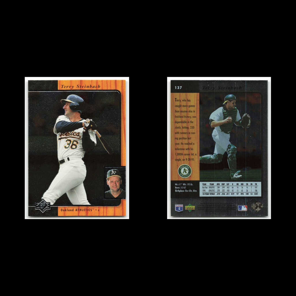 Terry Steinbach #137 1996 Upper Deck SP Oakland Athletics Baseball Card MLB NM